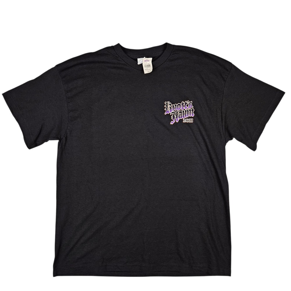 Knott's Berry Farm (Size XL) Halloween Haunt 2011 Tee Black Graphic‎ T-Shirt NEW - Picture 2 of 7